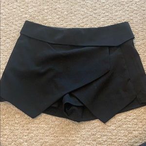 Black envelope skirt